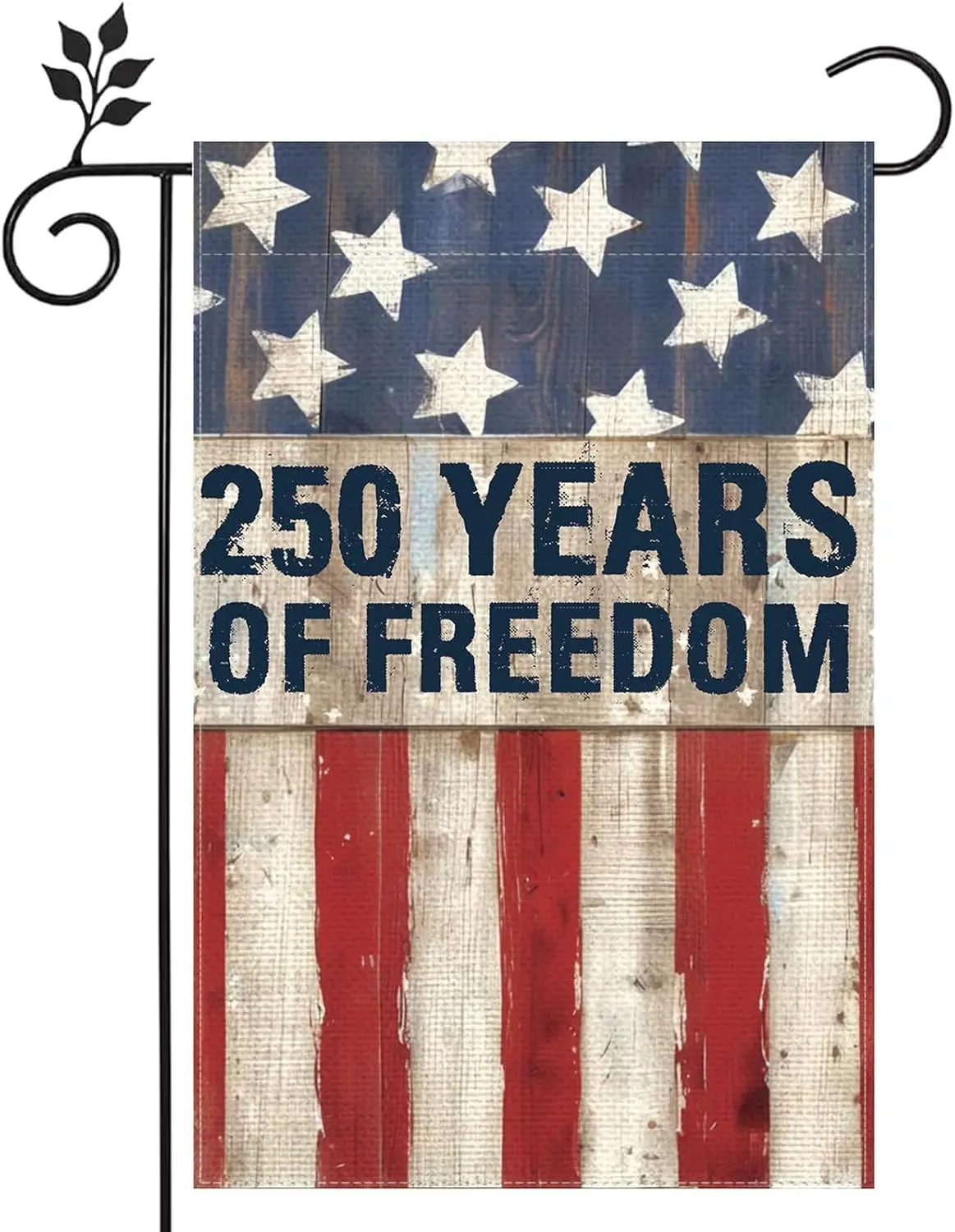 1776-2026 Patriotic 250 Anniversary USA Flag 4th of July Memorial Day Garden Flag 12x18 Inch Double Sided Retro American God AAS