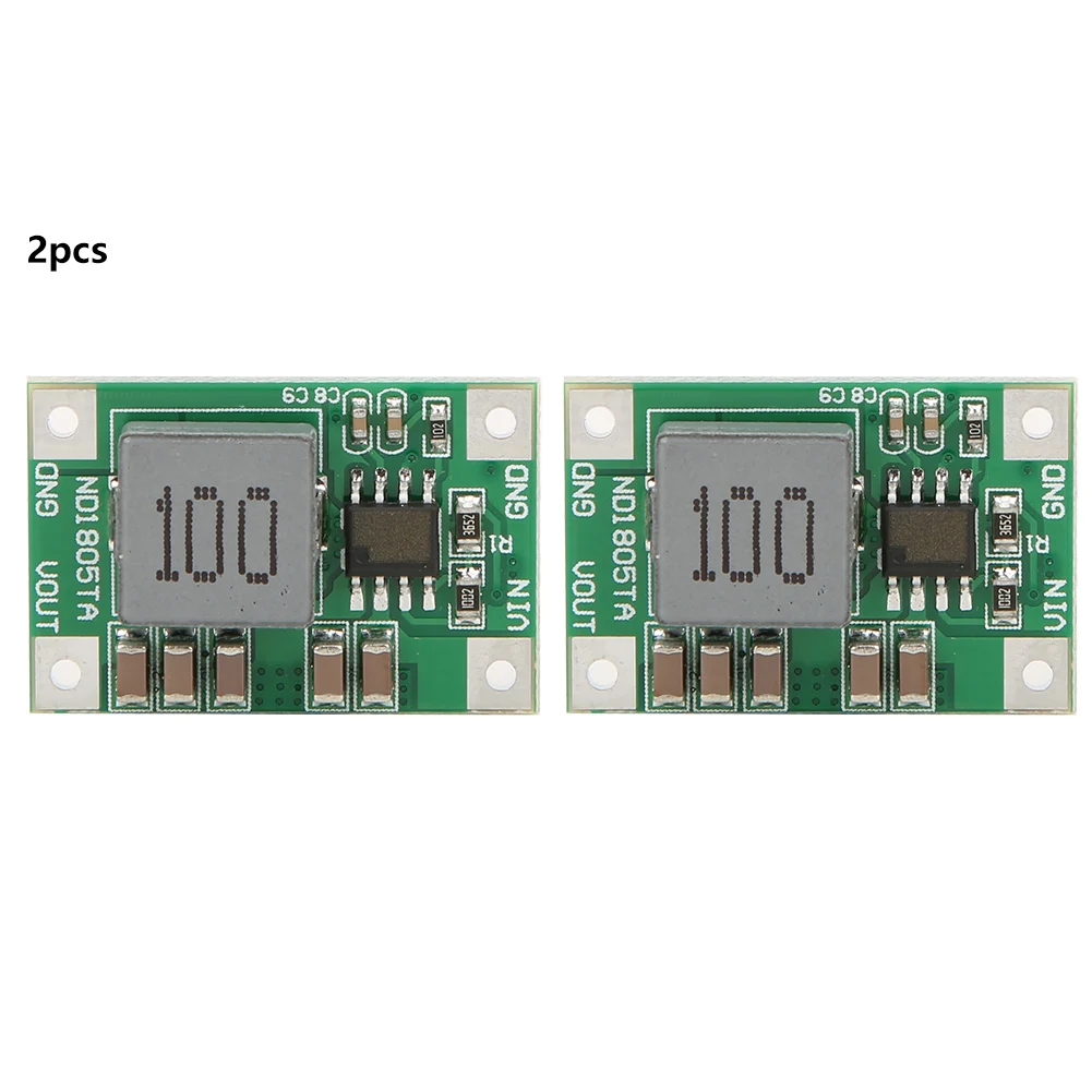 2Pcs Step Down Module 5-18V to 3/3.3v 3.7/4.2v 5v 6V Motor Buck Converter ND1805TA(5-18V to 3.7V )