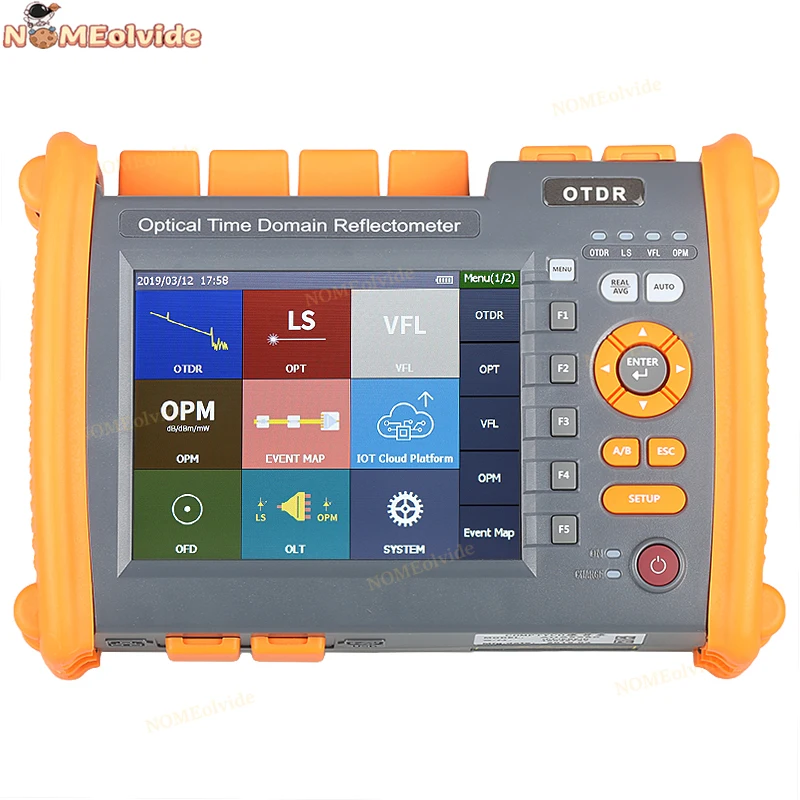 OTDR AUA5280 1310 1550nm 32/30dB with VFL OPM Light Source Fibra Optica Optical Fiber Optical Time Domain Reflectometer