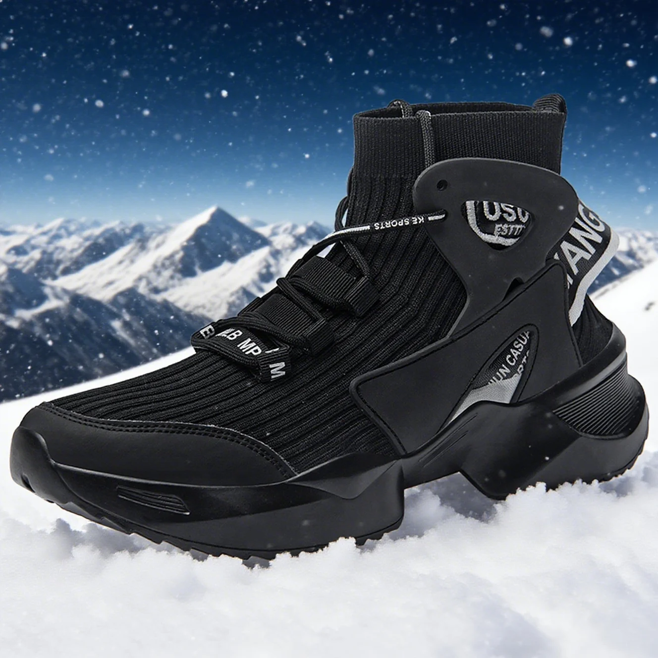 

Универсальные утепленные кроссовки, осень-зима 2025, новая зимняя обувь, мужская модная обувь, носки, обувь