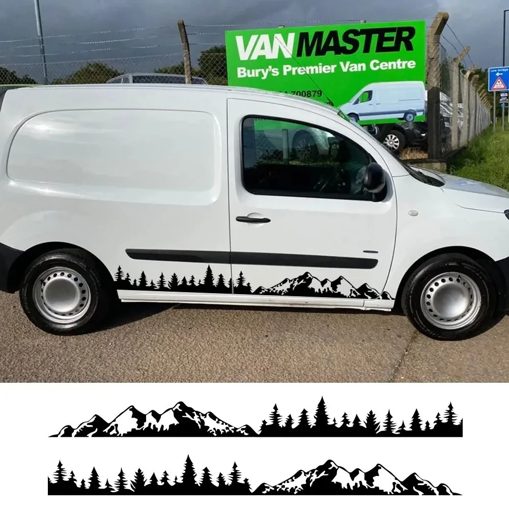 

2 шт. наклеек на боковые двери автомобиля для Mercedes Benz Citan 109, аксессуары для тюнинга, виниловая пленка с горной графикой для кемпера, декоративные наклейки