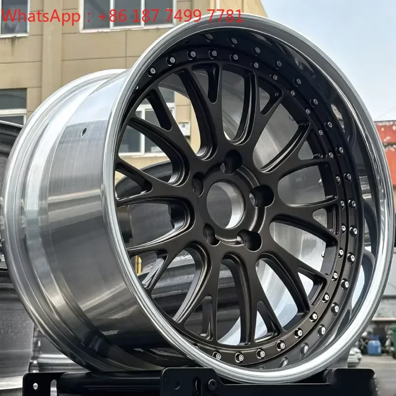 Custom 18 19 20 21 22 Inch Deep Lip 2 Piece Matte Bronze Polished Rims 5*120 5*114.3 5x112 Forged Alloy Wheels for W117 W204
