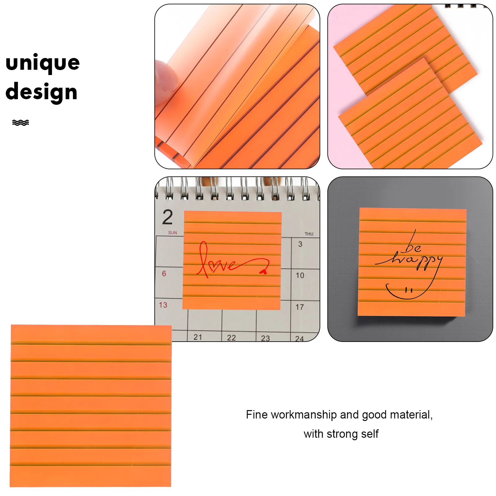

5Pcs Self-Adhesive Memo Pads Semi-Transparent Note Stickers Portable Daily Use Office Home Multi-Function Note Pads