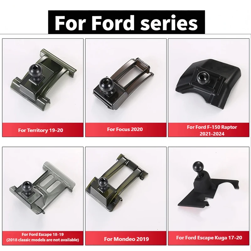 For Ford Mustang F-150 Raptor Escape Kuga Explorer Edge Mondeo Focus Car Dedicated Phone Holder Bracket Mount Special Base