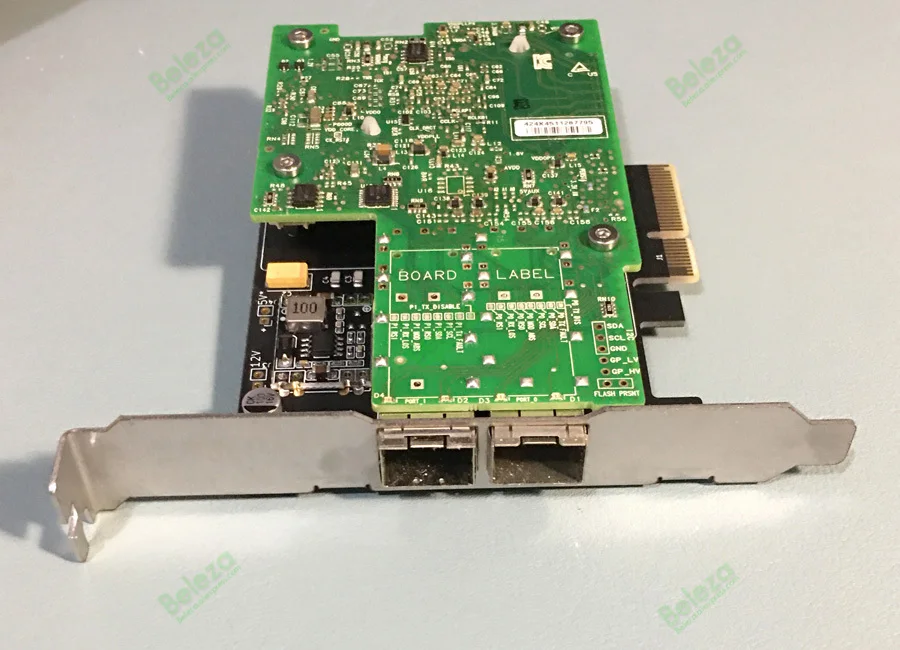 Imagem -03 - Mellanox Connectx3 Pci-e Nie 10g Sfp Mais Placa de Interface de Rede 10 Gigabit Placa de Rede Sfp Mais 10g Fibra de Porta Dupla Mcx342 Mcx341a