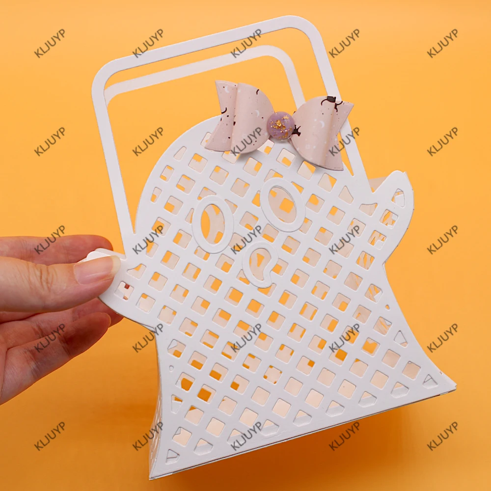 KLJUYP ثلاثية الأبعاد شبح حقيبة جيلي قطع معدنية يموت الإستنسل DIY بها بنفسك سكرابوكينغ/ألبوم النقش الزخرفية DIY بها بنفسك ورقة بطاقات