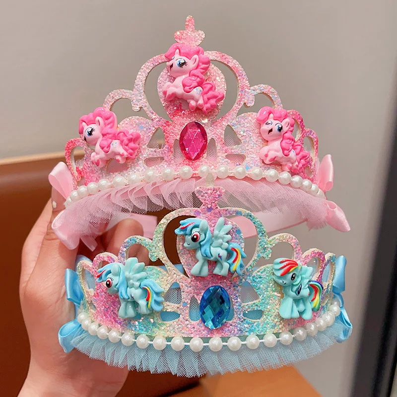 

Little Pony children's hairband crown princess headband hair accessory girl's royal crown hair decoration