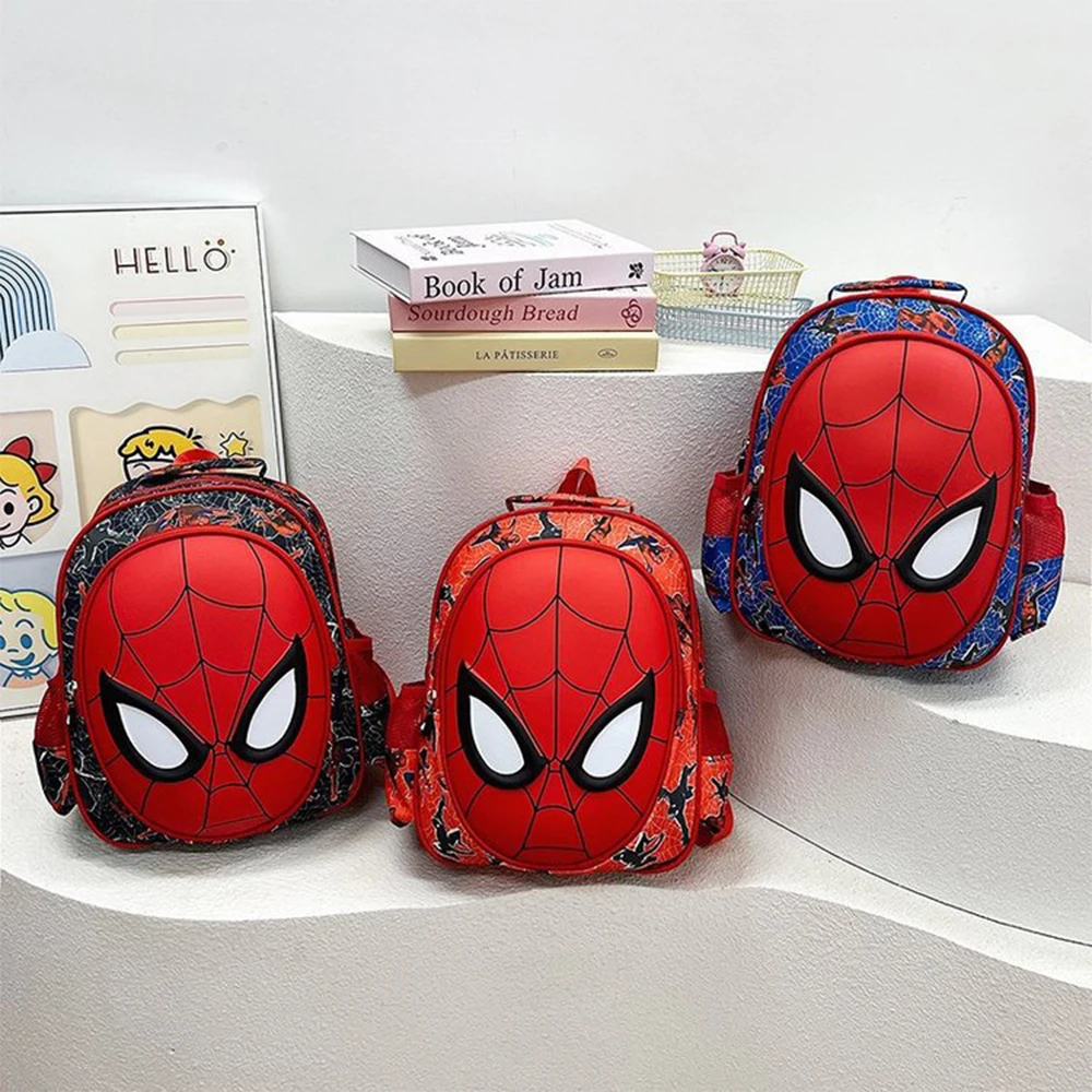 Marvel Cartoon Spider-Man knapsack Children\'s bags Spider Man Boys girls schoolbag Travelling bag Doll Cute Cartoon for Toy Gift