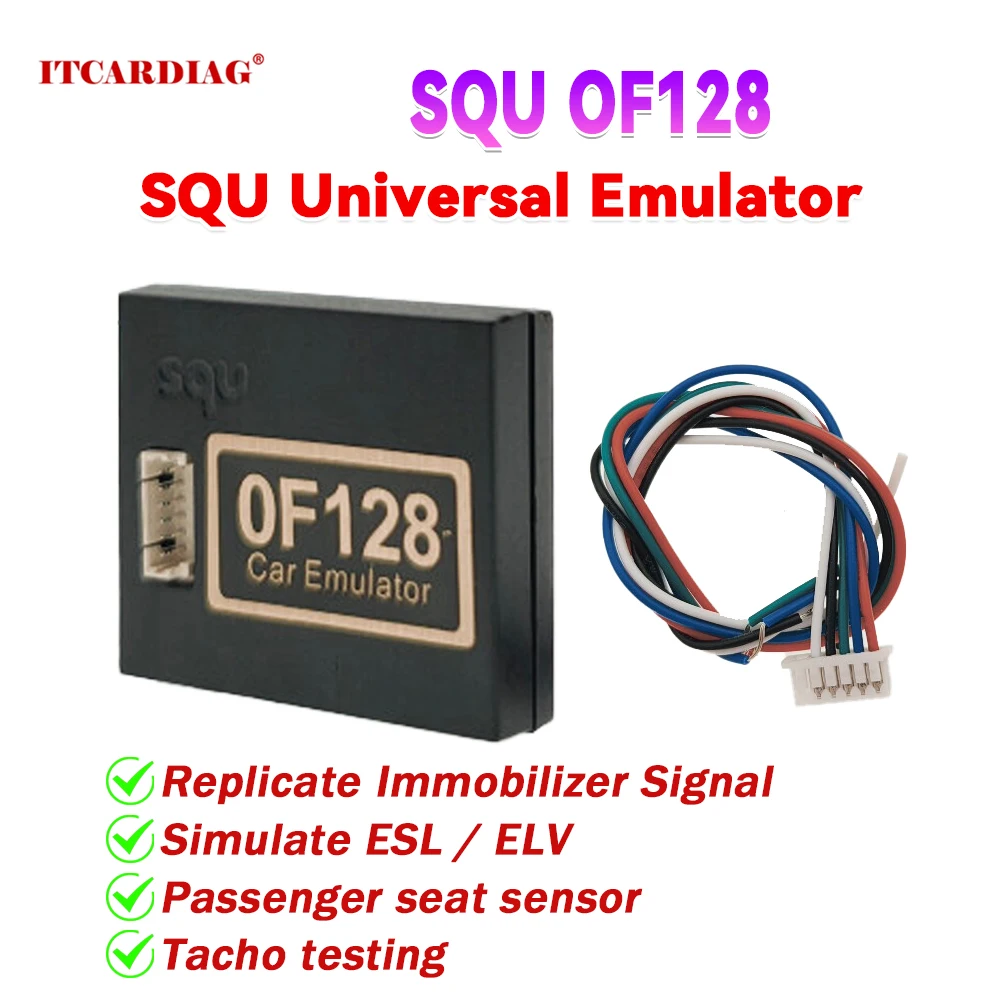 SQU OF128 OF 128 Professional Universal Car IMMO Emulator Tacho ECUs Tunings Programmer Tool For Most Model Cars