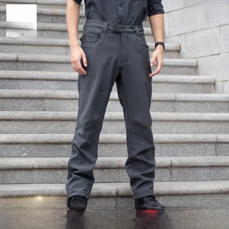 

Тактические рабочие брюки KIDON для мужчин, утепленные флисом, мягкие, для активного отдыха, ветрозащитные, дышащие