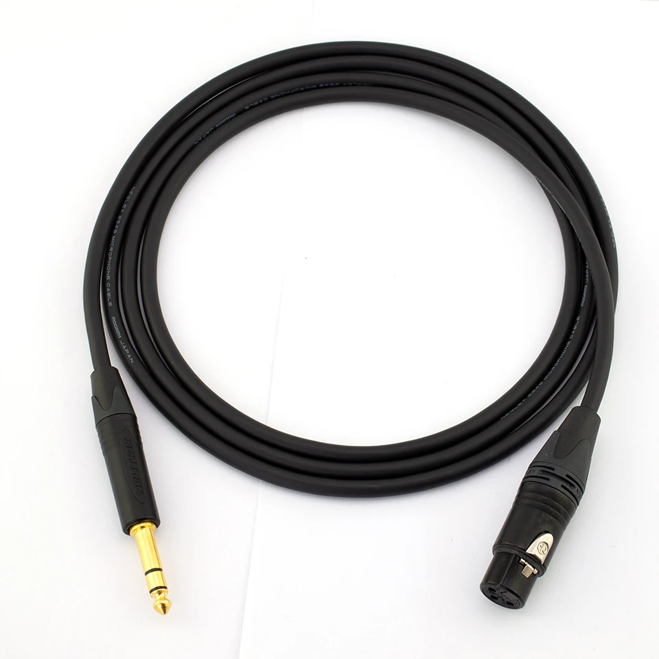 Mogami كابل مايكروفون XLR إلى جاك Mic الرصاص كابل مساعد TRS 6.35 مللي متر جاك ذكر إلى XLR أنثى Mic الحبل ForMixer مكبر صوت استيريو