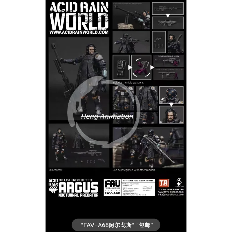 Acid Rain War FAV-A64 JACK ONE-MAN ARSENAL 3.75 Inch 1/18 SCALE