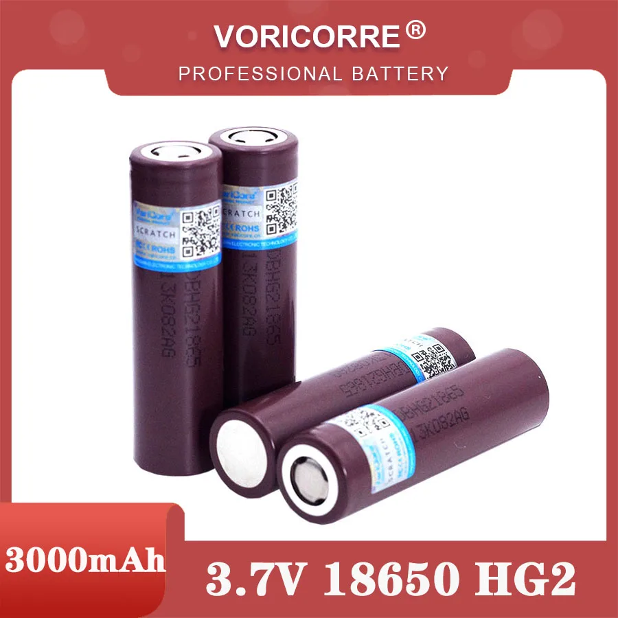 

VariCore Original HG2 18650 3000mAh Rechargeable battery 18650HG2 3.6V discharge 20A dedicated Power batteries