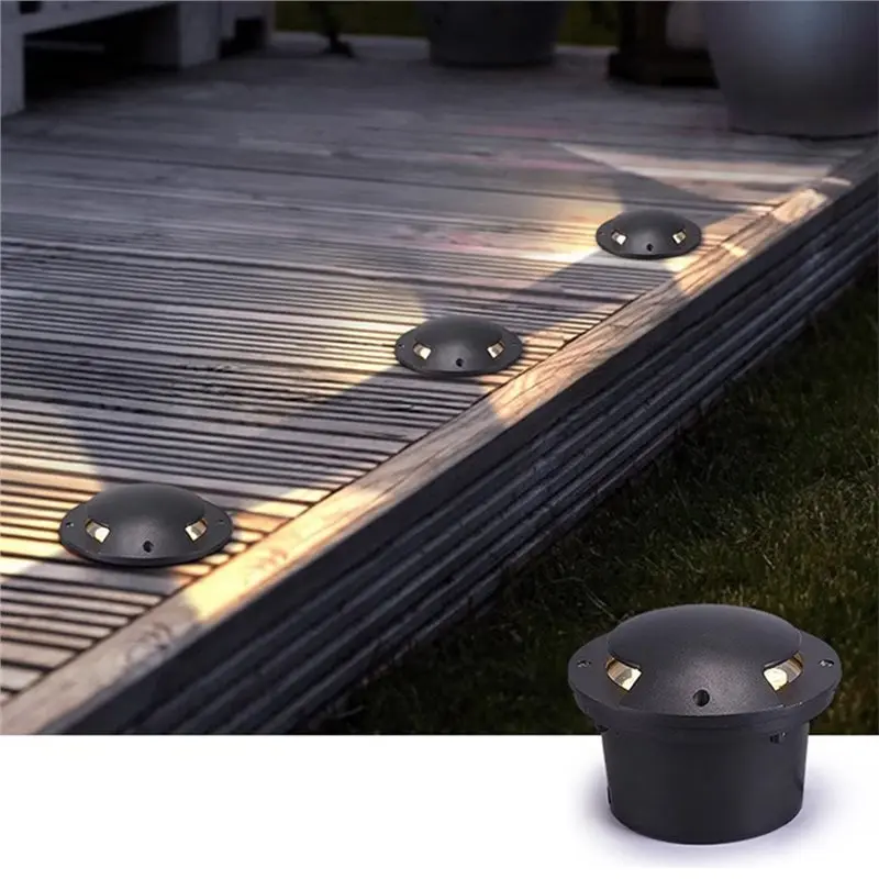 HLZS-Waterproof 12W LED Floor Underground Light For Outdoor Garden Path Yard Spot Landscape Single-Sided Light