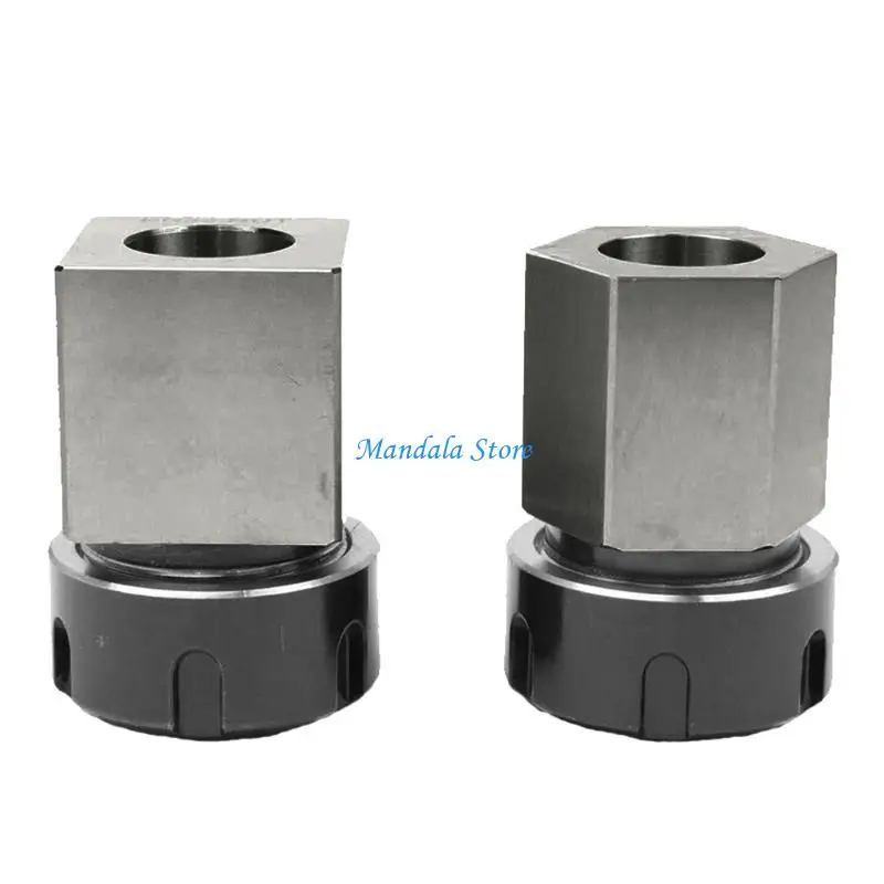 

U2JC 2 Pcs ER-32 Collet Chucks Block High Speed Steel Square Workholding Holder