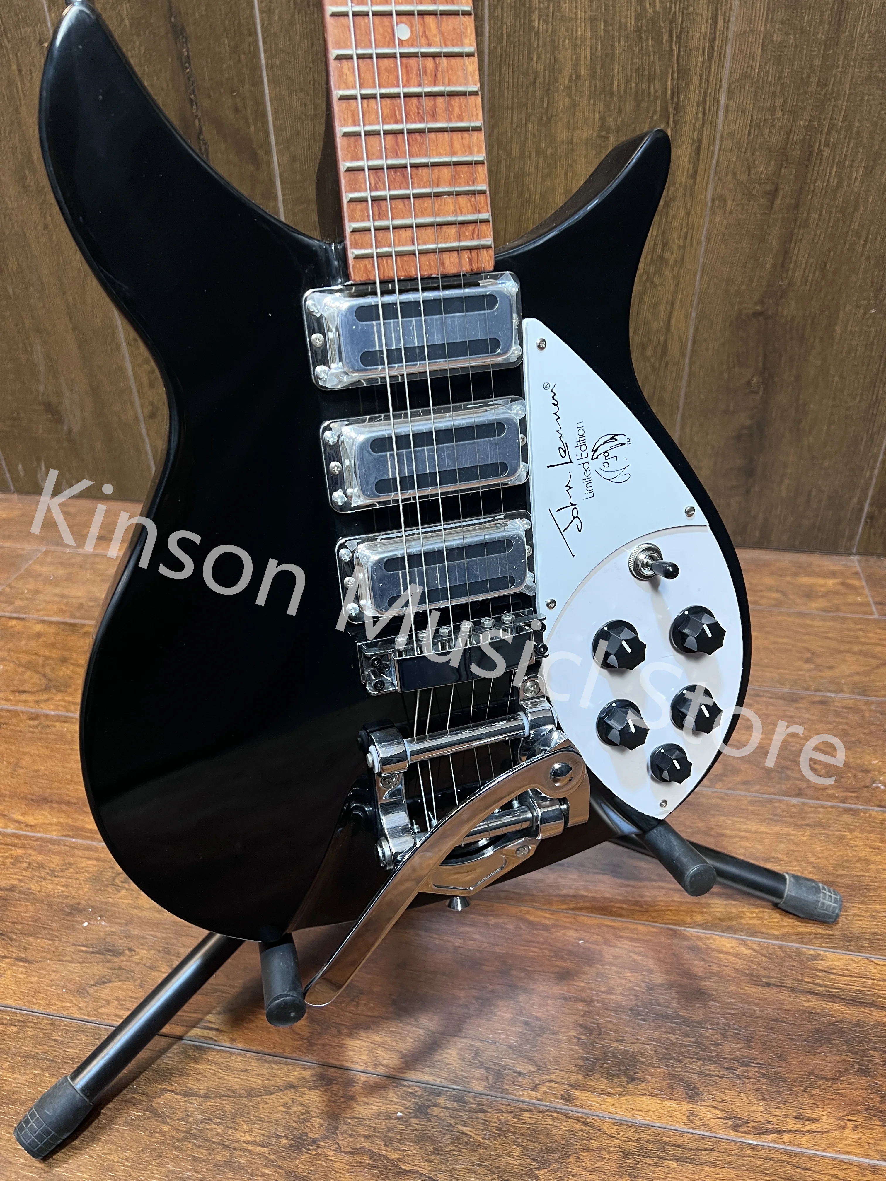 Rickenbacker 325 Electric Guitar With Tremolos System Bridge Black Color High Quality Guitarra