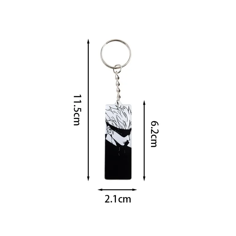 พวงกุญแจอะคริลิคสองด้านลายการ์ตูนตัวละครโกโจ ซาโตรุ จากอนิเมะเรื่องจูจุสึไคเซ็น ของขวัญสุดฮิต