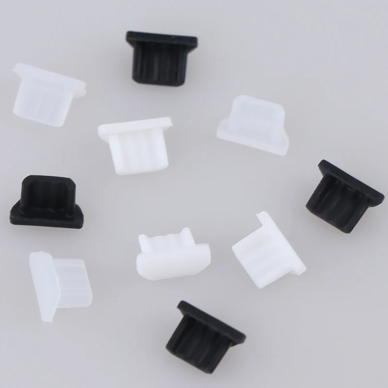 10pcs Universal Micro-USB Dust Plug Charger Port Cover Cap Female Jack Interface