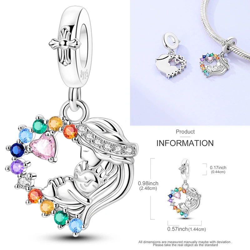 Neuer Russischer Matroschka-Anhänger aus 925 Sterling Silber, Russische Matroschka-Perle, Passend für Armbänder, DIY Damenschmuck Geschenk 2026 – Detail 32