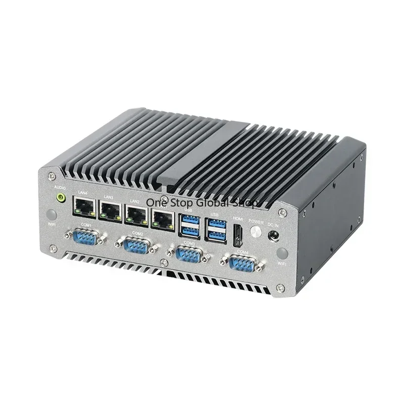 pfsense firewall 5405U i7 10510U 4 core mini computer pfsense fanless barebone industrial firewall mini pc 4 POE LAN Router