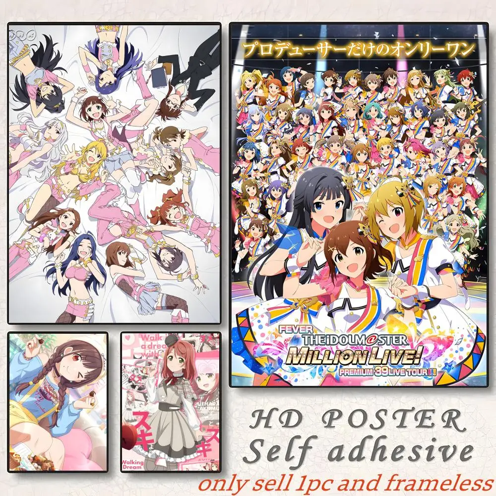 Virtual Girl Idol Game The Idolmaster-A Poster Gift with prints Home bedroom living room decoration promotion and display