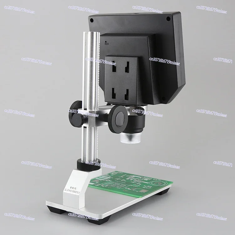 Electron Microscope, Portable High Definition Mobile Phone Repair Magnifying Glass 600 Times Metal Frame Microscope