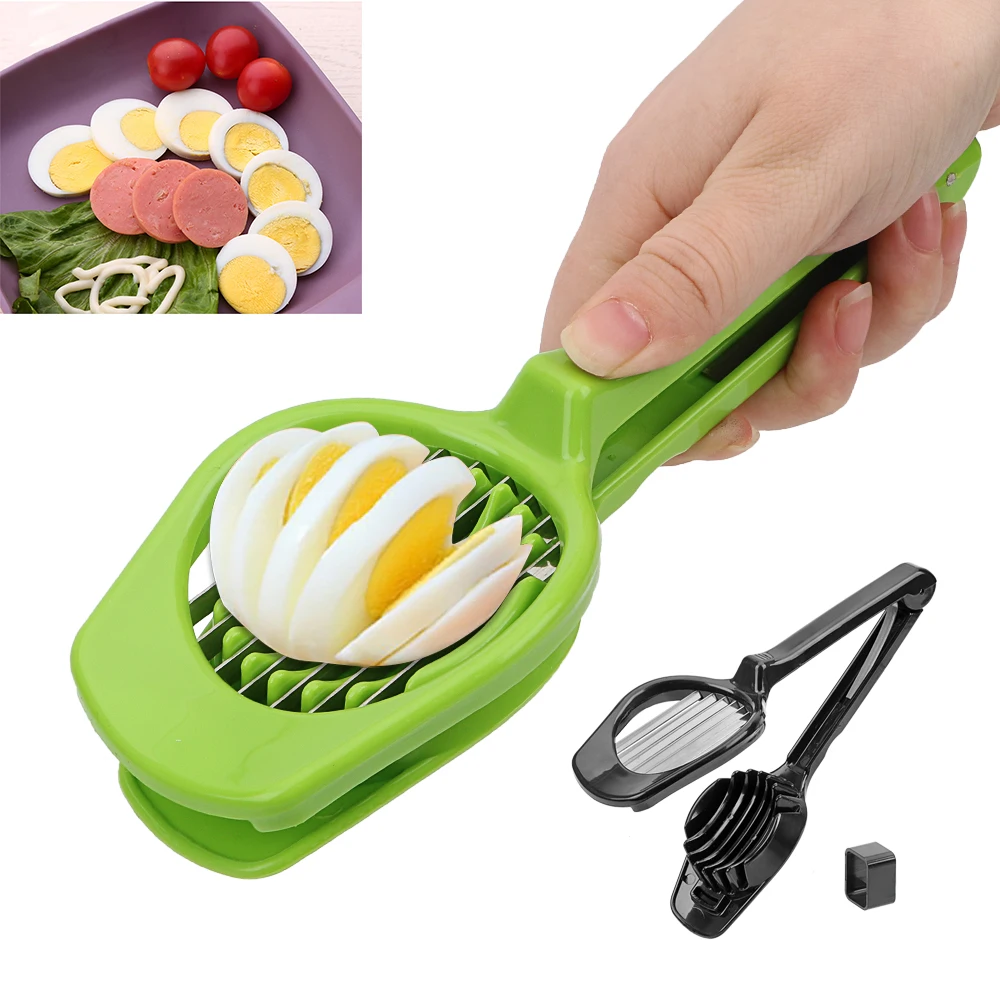 Handheld Mushroom Kiwi Divider Tomato Cutter Egg Split Device Stainless Steel Egg Slicer Multifunction Slicing Mould