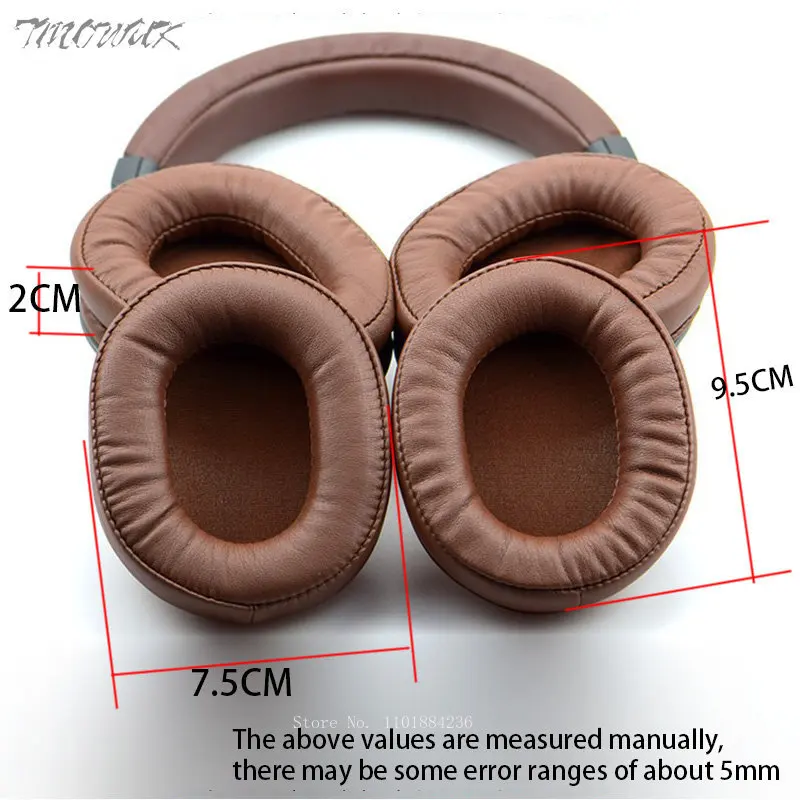 Almohadillas de repuesto para Audio Technica ATH M70 M50X M50 MSR7 M40X M40 M30X, auriculares con Funda de cuero