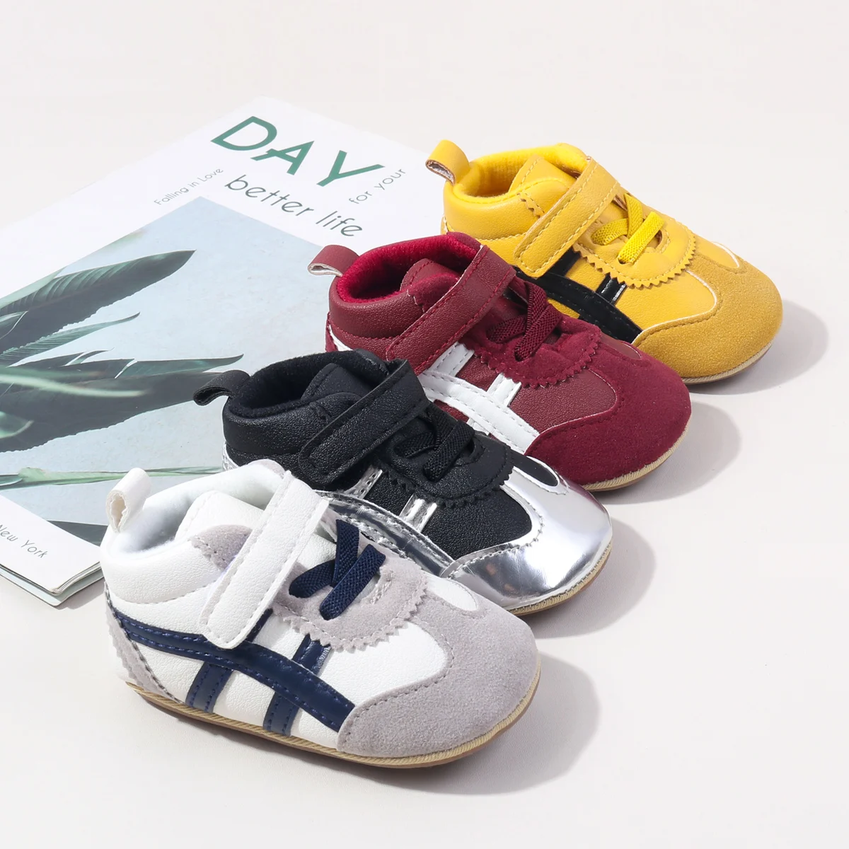الربيع والخريف طفل الفتيان والفتيات الأولى المشي حذاء طفل صغير ل 0-18 متر تصميم الأزياء حذاء كاجوال BLS5171