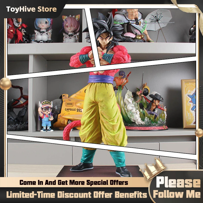 

In Stock Jt Statue 53cm/20.87inch Anime Dragon Ball SSJ4 Goku Figure Super Saiyan PVC Action Figures Collection Model Toys Gifts