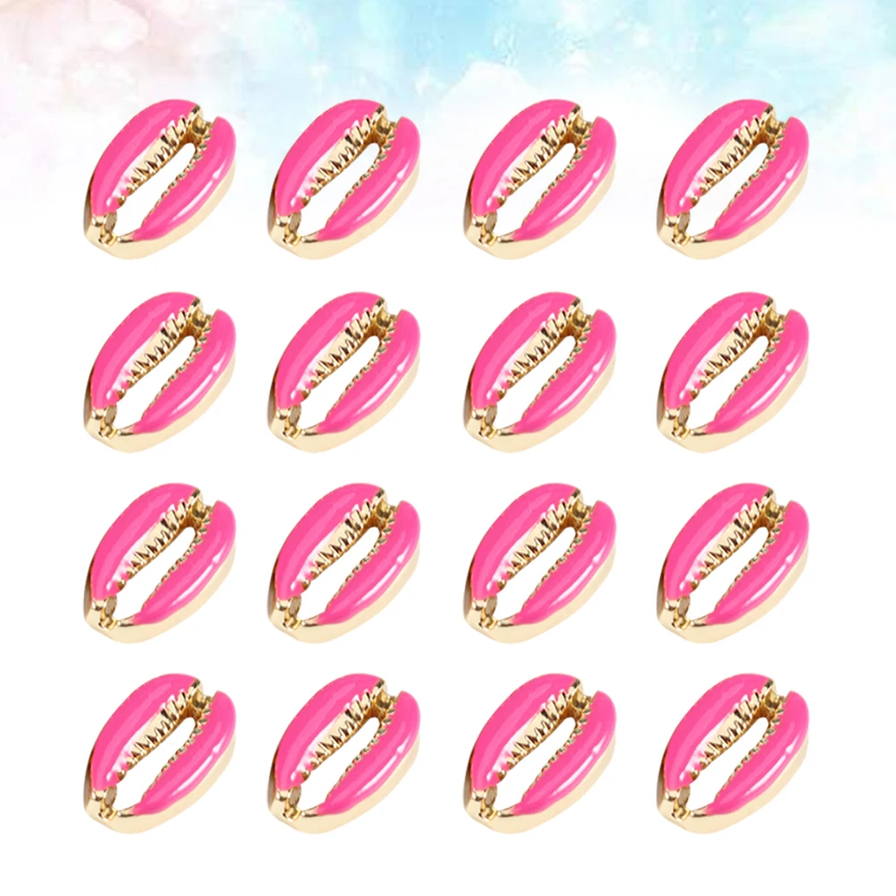 

Colored Shell Pendants Alloy Charm DIY Jewelry Making 2 Bag Bulk Shells Charms Necklace Bracelet Earrings Craft Supplies