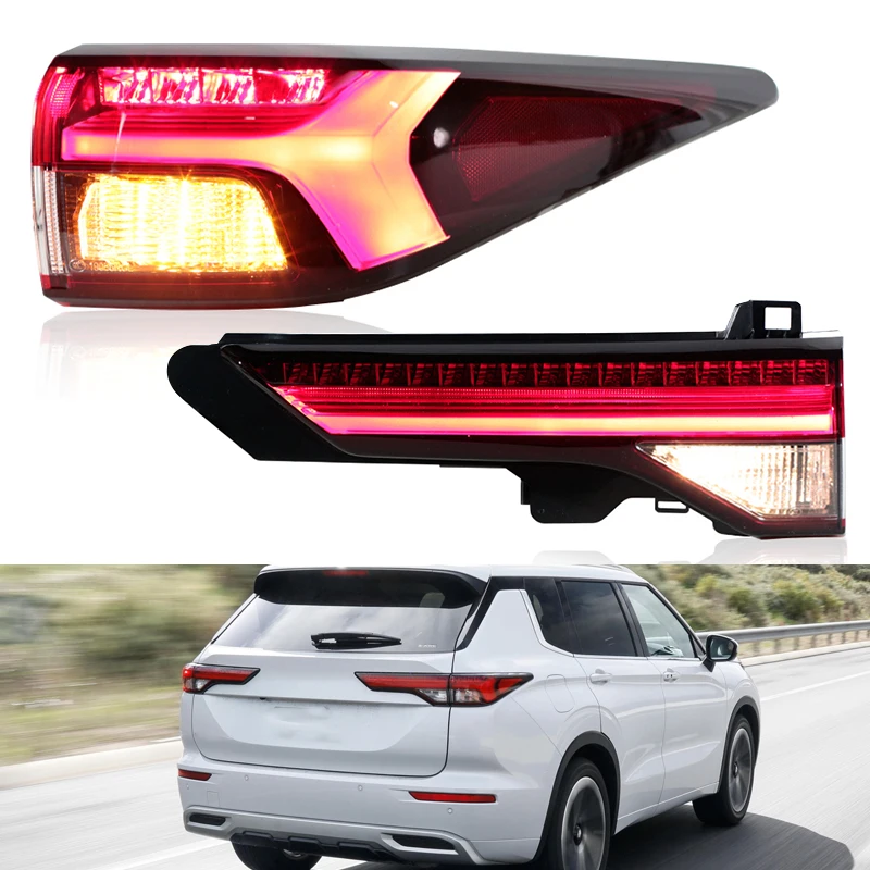 三菱アウトランダー PHEV 2022-2024 LED テールライト車のリアランプ