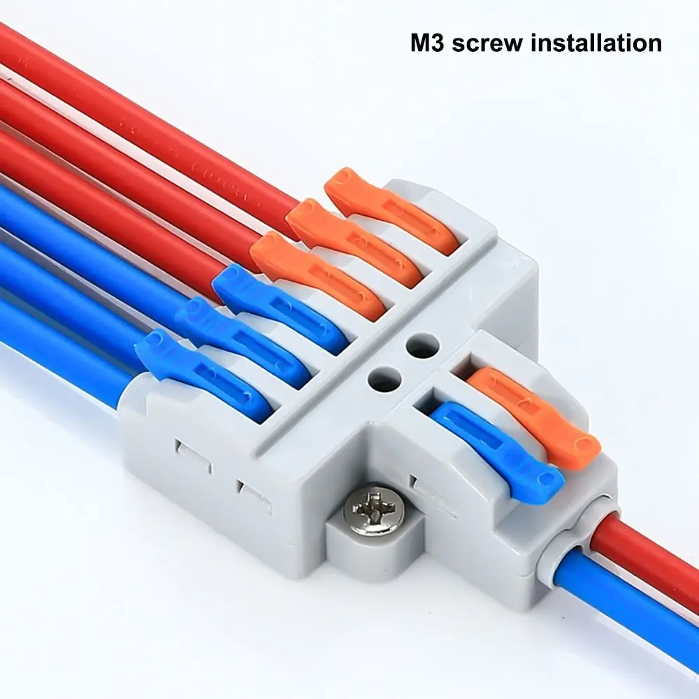 1pc Wire Connector Quick Splitter Mini Splicing Universal Conductor Wiring Cable Terminal Block Electrical Connectors