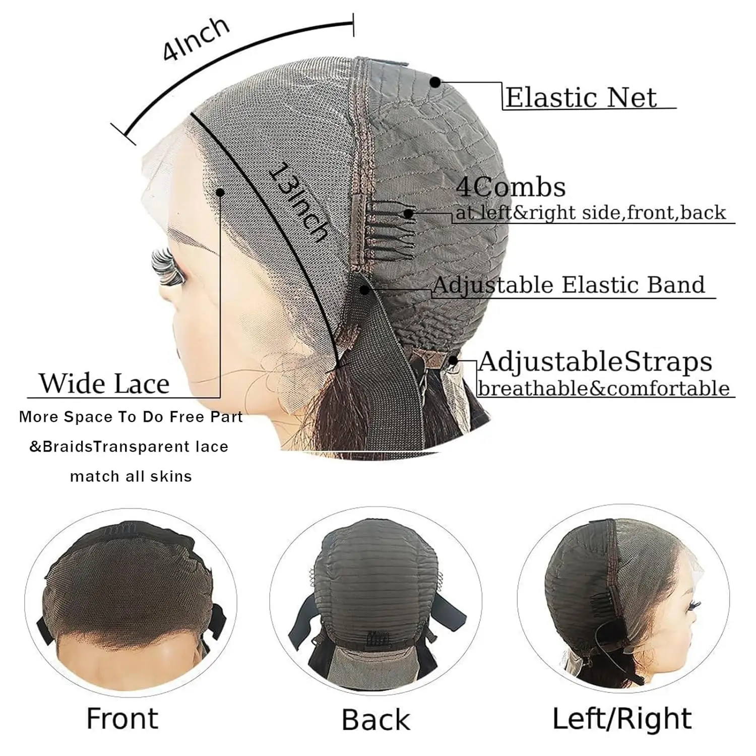 40 بوصة موجة عميقة الدانتيل الجبهة الباروكات شعر الإنسان 250% الكثافة مجعد الدانتيل شعر مستعار أمامي شعر الإنسان 13x4 HD غلويليس الدانتيل الباروكات الأمامية