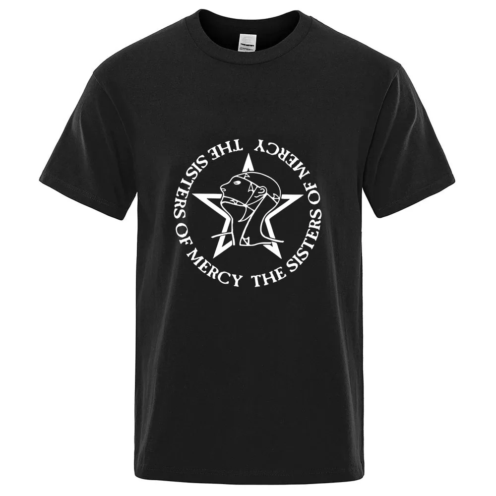 2025 The Sisters Of Mercy Printed New Summer T-Shirt Men's Ordinary Cotton Short-sleeved Casual Breathable Quick-drying Tops