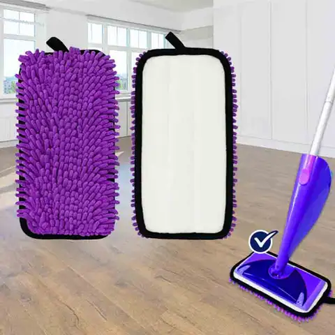 Swiffer Wet Jet 스프레이 걸레용 재사용 가능한 걸레 교체용 마이크로파이버 패드 Swiffer용 건식 습식 걸레질 천용 10-12인치 패드