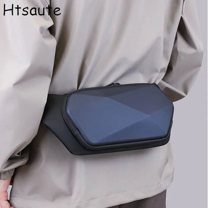 

Men Anti-Theft Chest Bags Adjustable Strap Men's Waist Pack Casual Crossbody Bag Outdoor Travel Commuter Shoulder Bag