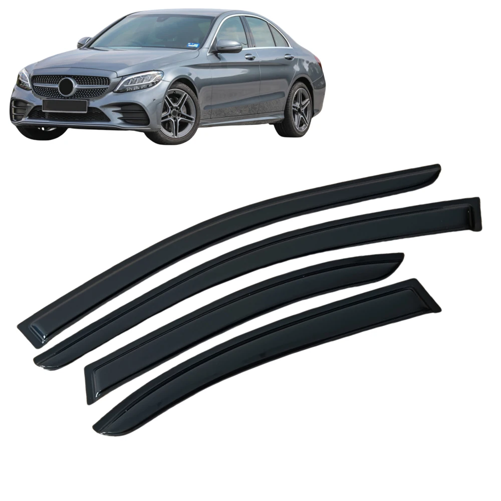 

Window Visor for MERCEDES-BENZ C-CLASS W205 Sedan 2015 2016 2017 2018 2019 2020 Wind Deflectors Rain Guards Door Vent Shades