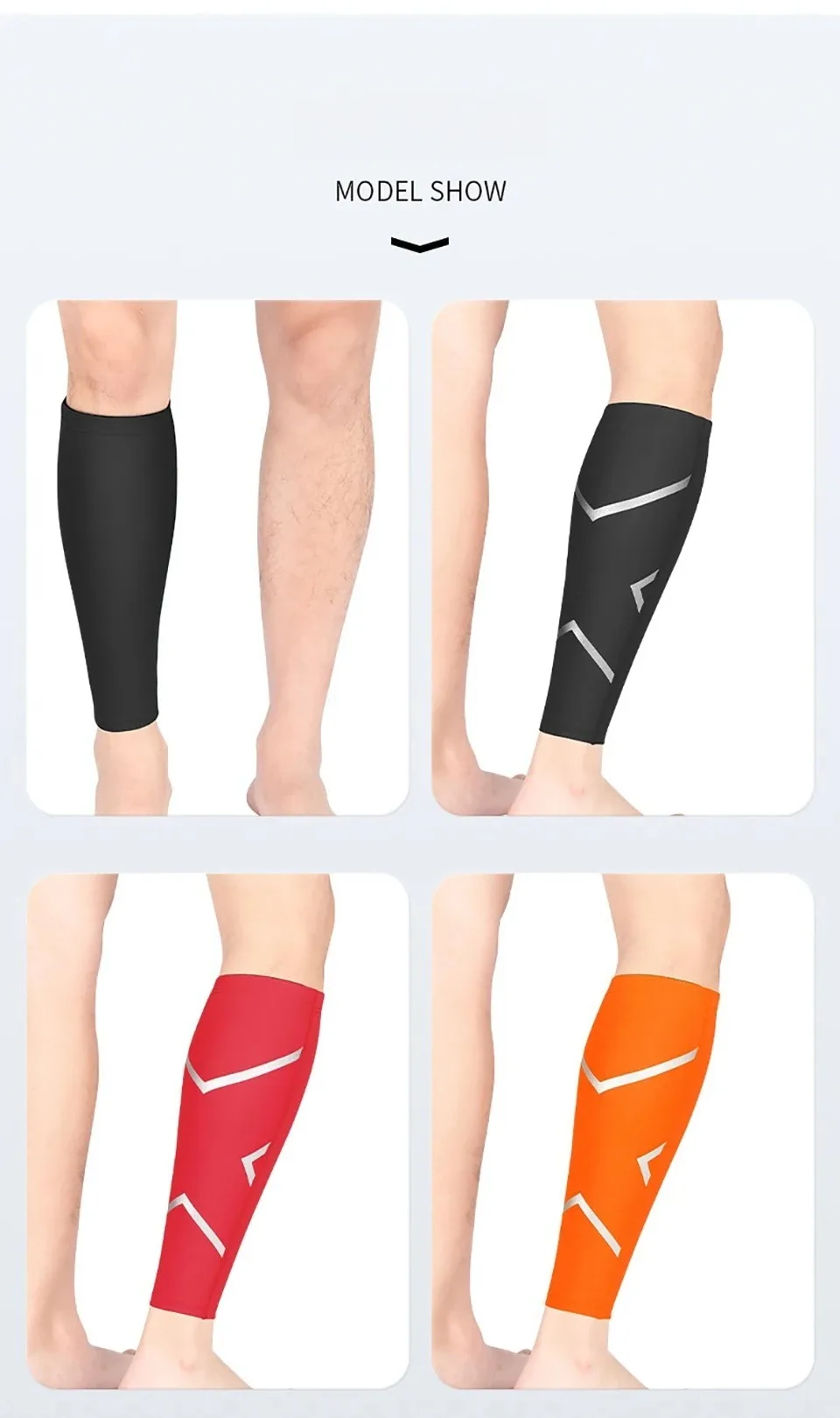 1 SZT. Rękaw kompresyjny na łydkę dla kobiet i mężczyzn - Rękaw kompresyjny na nogę - Skarpety kompresyjne bez stopy na bóle piszczeli