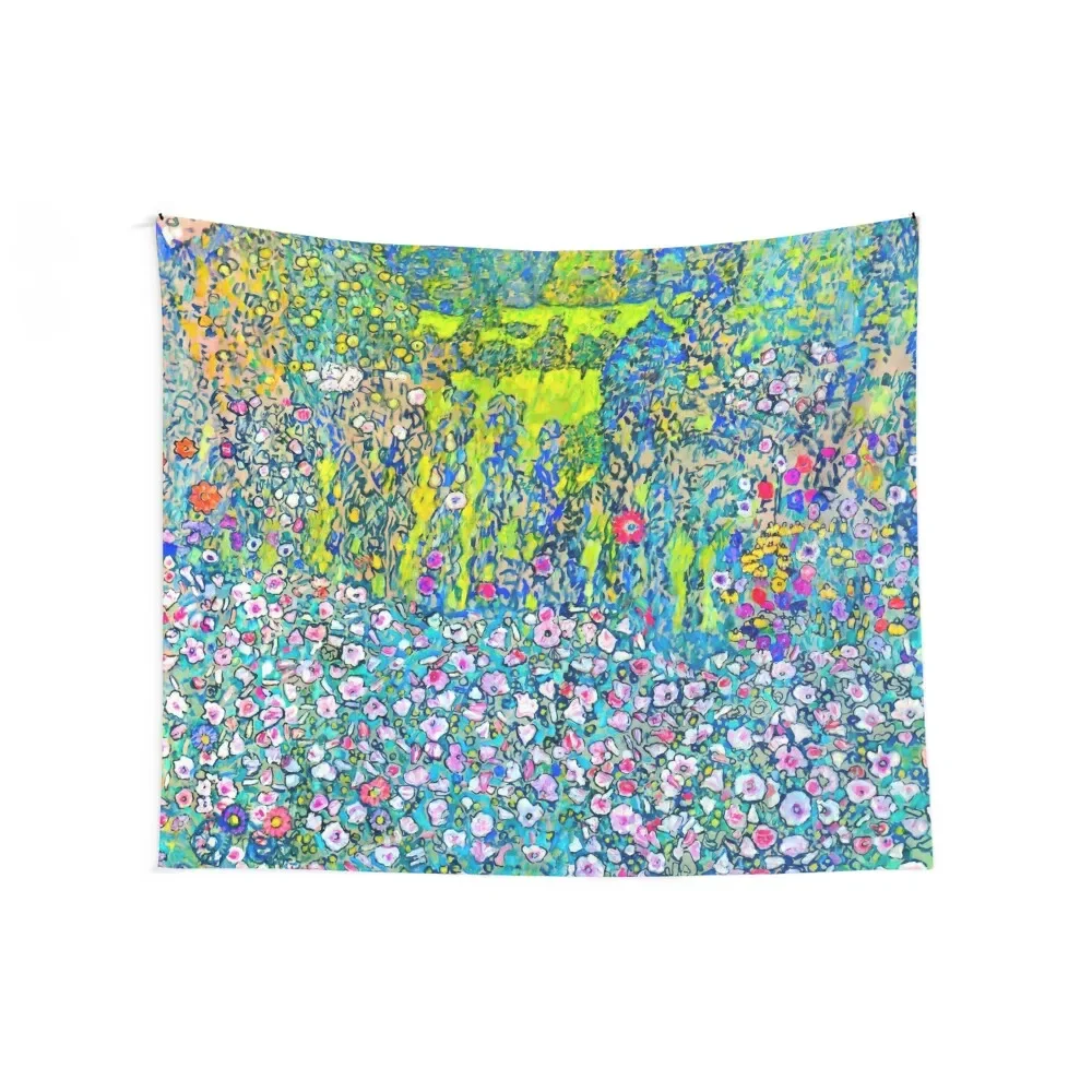 Gustav Klimt Horticultural Landscape with hilltop Tapestry Nordic Home Decor Home Decorating Tapestry