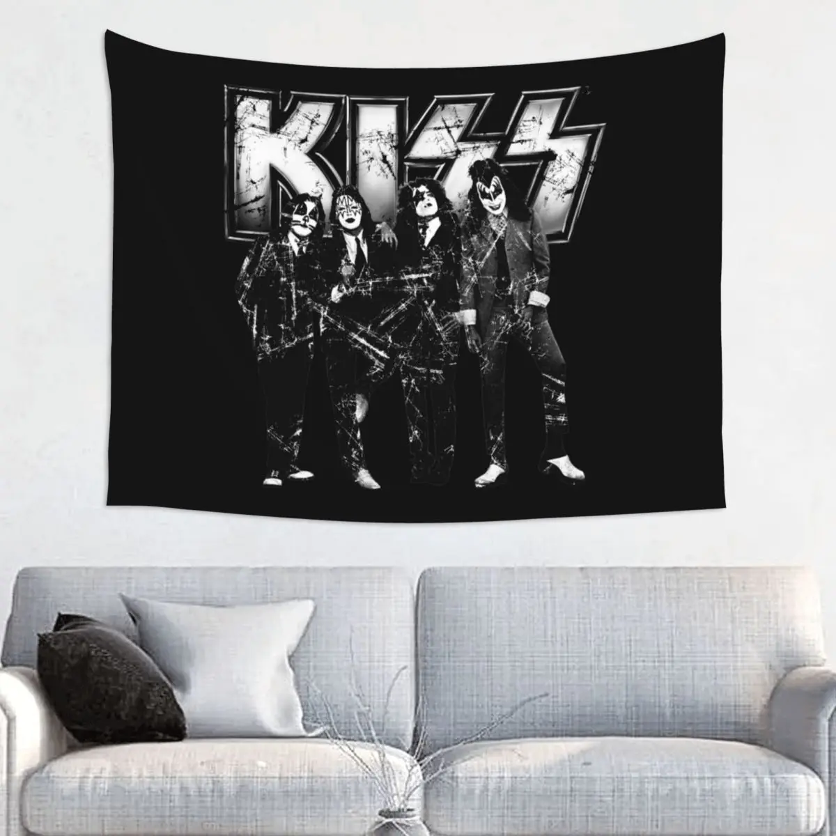 قبلة الفرقة نسيج الجدار الشنق الهبي البوليستر المفروشات الموسيقى INS رمي البساط بطانية جدار ديكور قماش صوفي #1