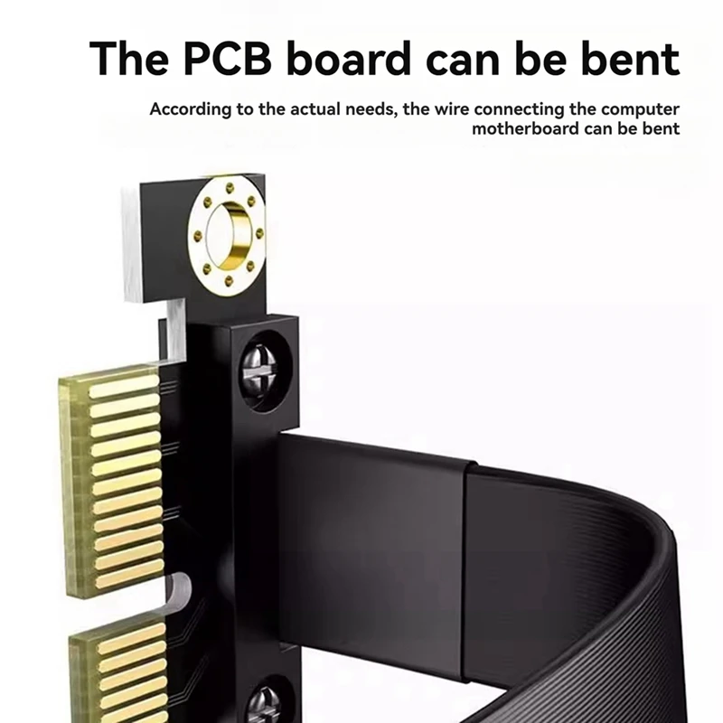 Adaptador extensor pci-e 1x pci-express 3.0 1x macho para fêmea cabo riser pcie 1x cabo de extensão 90 graus 15cm