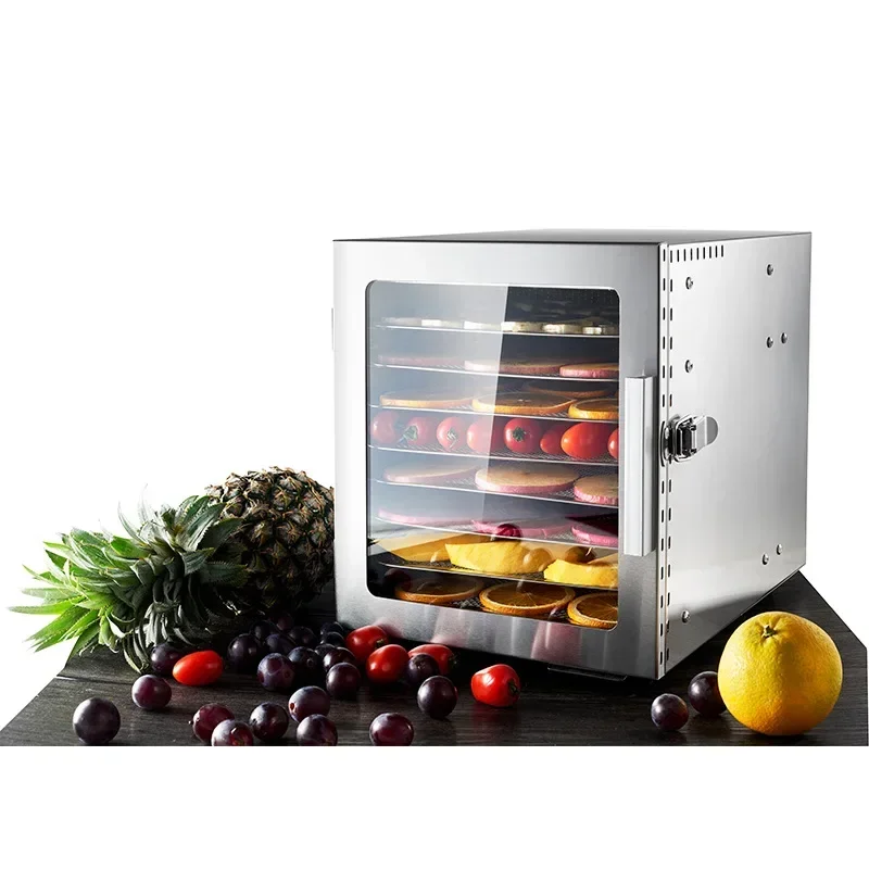 Secador de 8 capas, máquina de frutas, nuevo diseño, deshidratador de alimentos comercial de acero inoxidable para el hogar con gran precio, deshidratador eléctrico