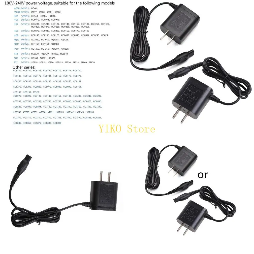 K32C AC Power Adapter for Electric Shaver HQ6071 HQ6070 HQ6073 HQ686