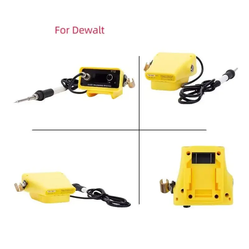 Station de soudage sans fil T12, alimentation électrique, fer à souder, kit de soudage pour Dewalt, Milwaukee, Ryobi, batterie Bosch