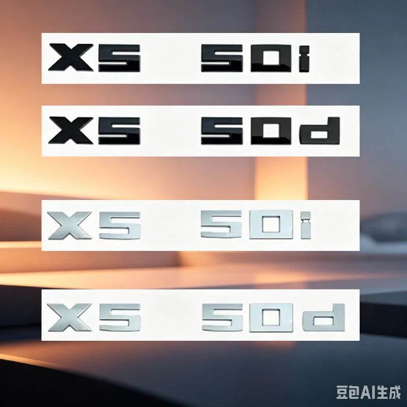 Хромированные черные 3D-номера M X5M50i X5M50d X5 M50d M50i из ABS-пластика для BMW X5 серии E70 G05, эмблема для багажника автомобиля, внешний декор, наклейка-логотип