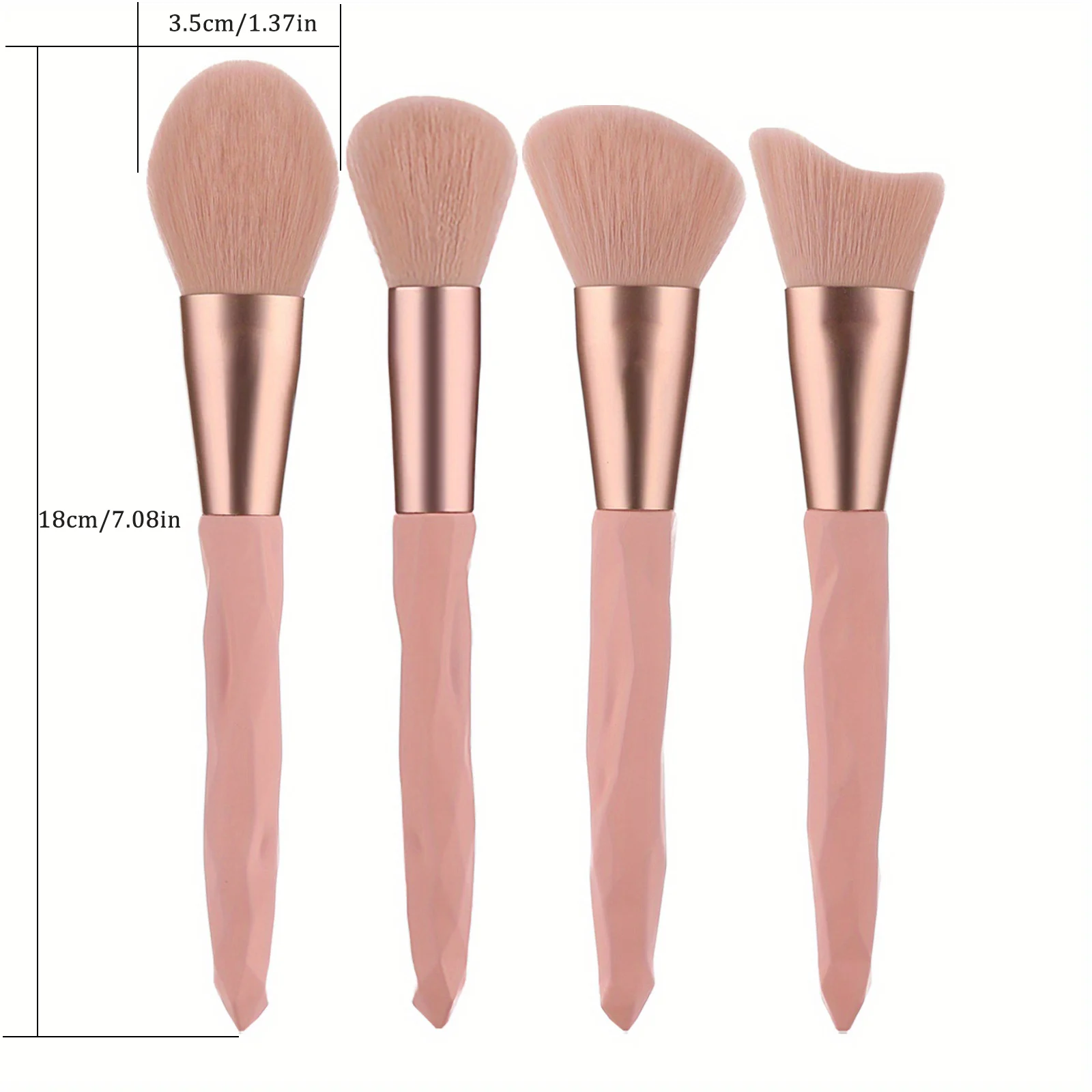 KOSMETYKI 1 Pcs Loose brush Blush brush Foundation brush Contouring brush Premium makeup brush Premium synthetic foundation