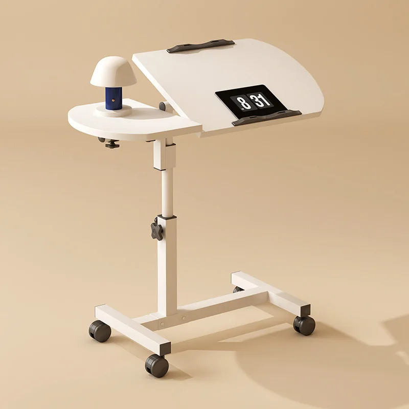 Foldable Height Adjustable Movable Computer Desk Stand Floor Lazy Bedside Table Multi Purpose Reading Puzzle Rack