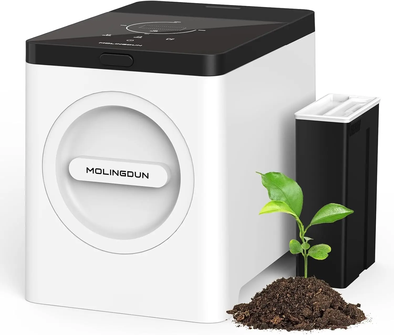 

3L Electric Composter for Kitchen Countertop Compost bin One Touch Smart Model Handle Kitchen Waste with Triple Grinding Blade