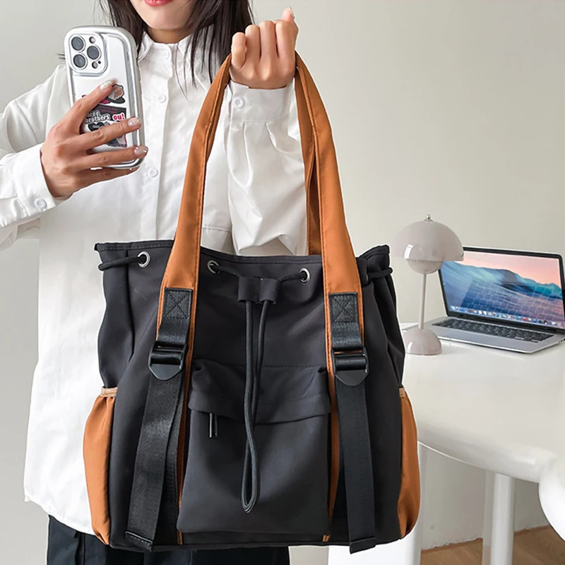 1PCS Student Backpack Leisure Handbag Large Capacity Commuting Bag for Work Women Shoulder Bag Crossbody Bag ﻿